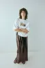 Devyn Sequin Midi Skirt Wine sold by Verge Girl