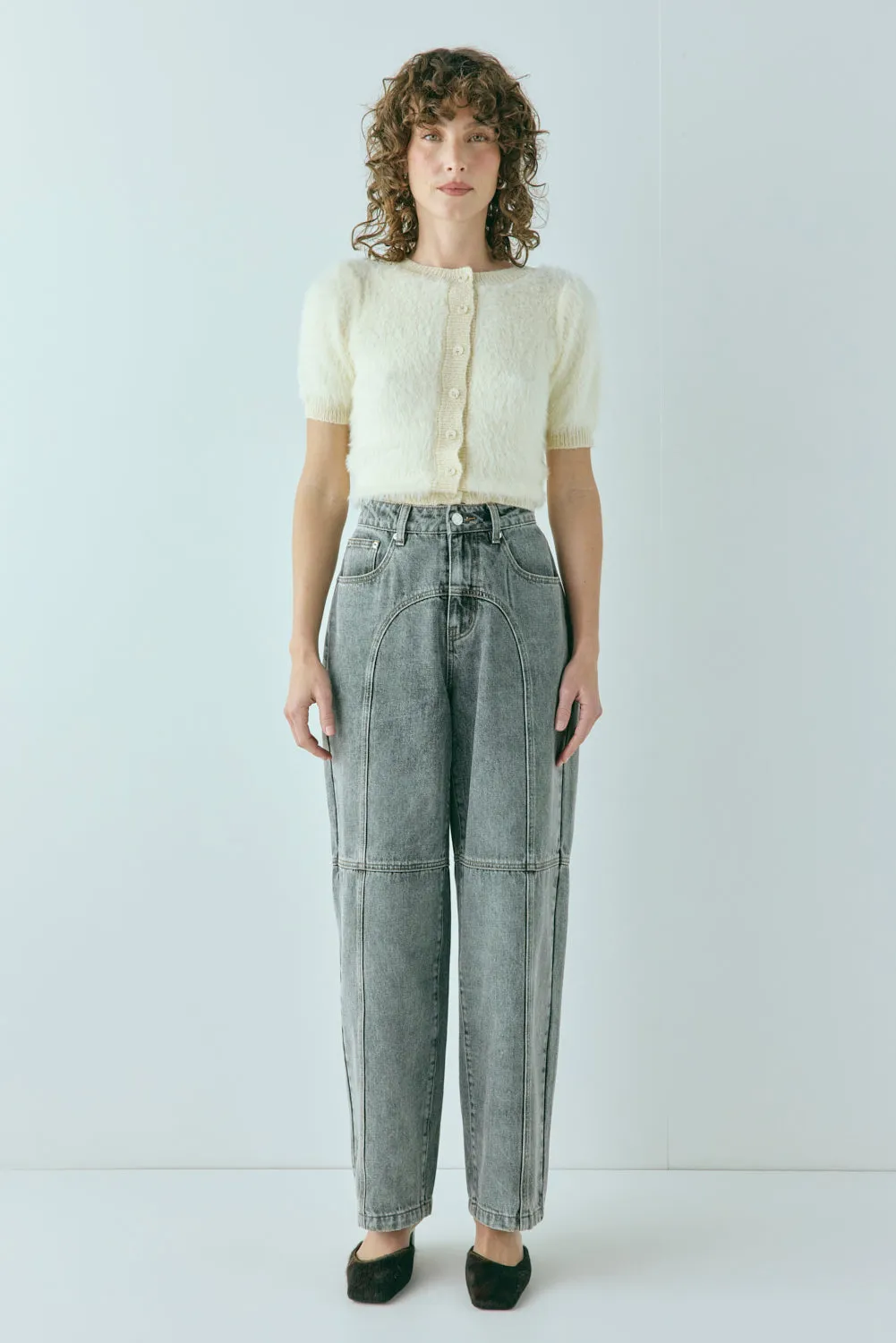 Tess Knit Top Cream sold by Verge Girl product image thumbnail 2