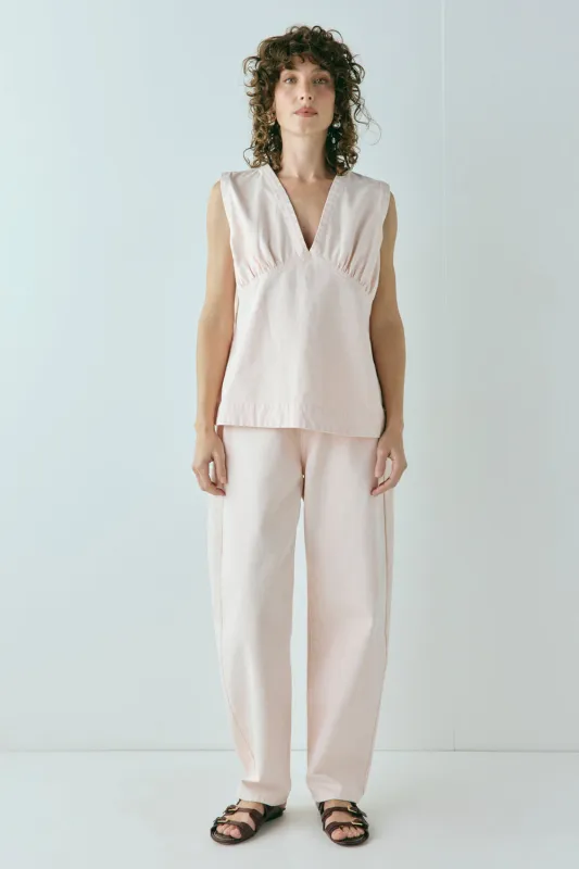 Nola Denim Top Musk sold by Verge Girl