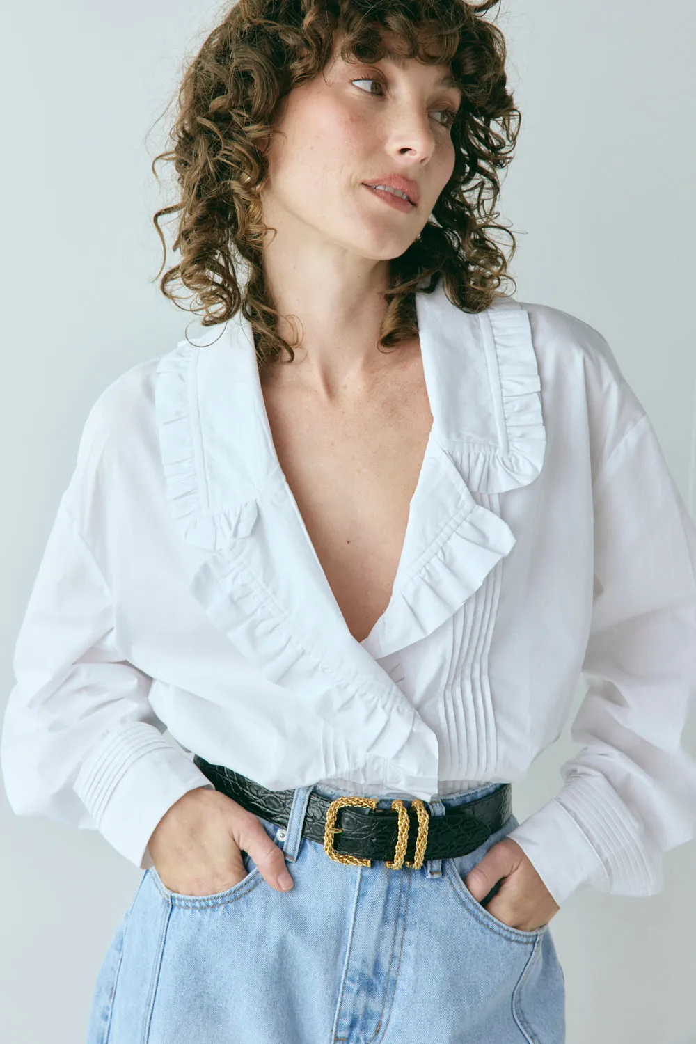 Zephyr Shirt White sold by Verge Girl product image thumbnail 2