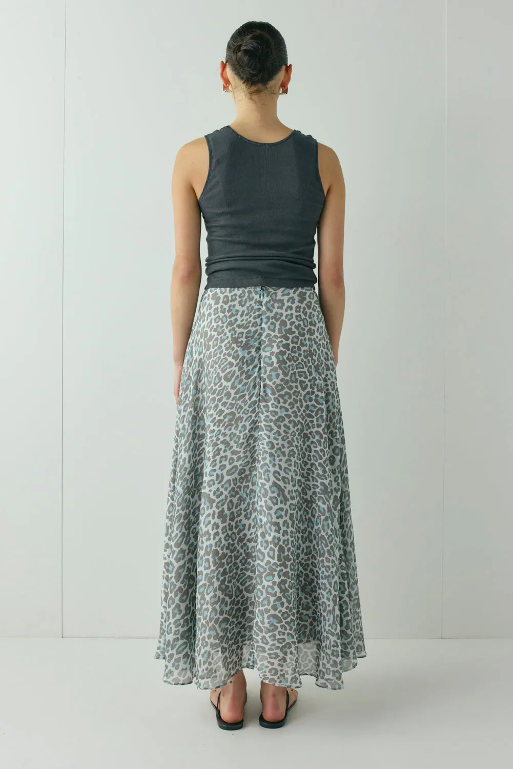 Penny Maxi Skirt Blue Leopard sold by Verge Girl product image thumbnail 4