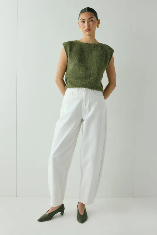 Greta Knit Top Olive sold by Verge Girl