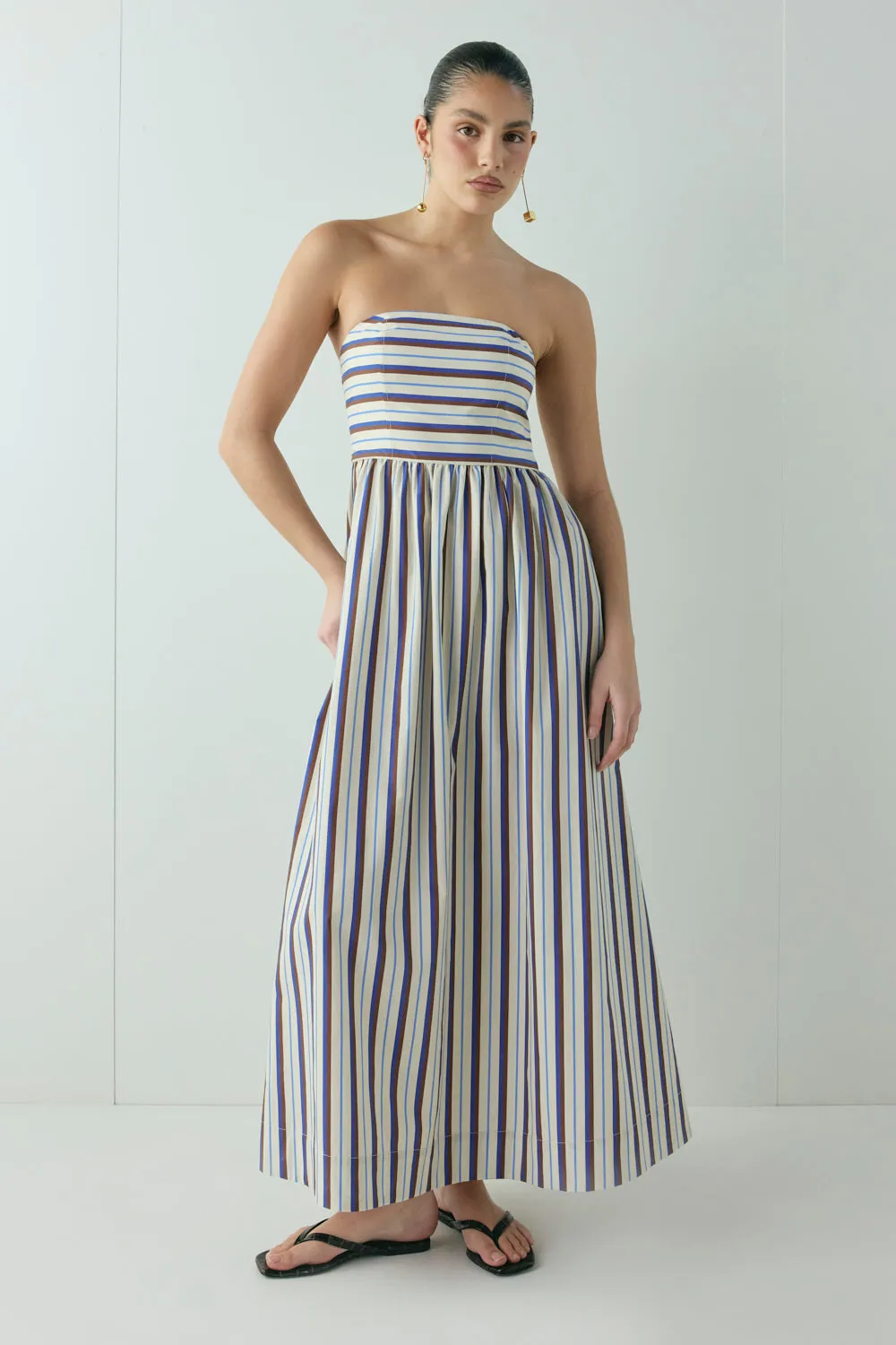 Sylvie Midi Dress Stripe sold by Verge Girl product image thumbnail 5