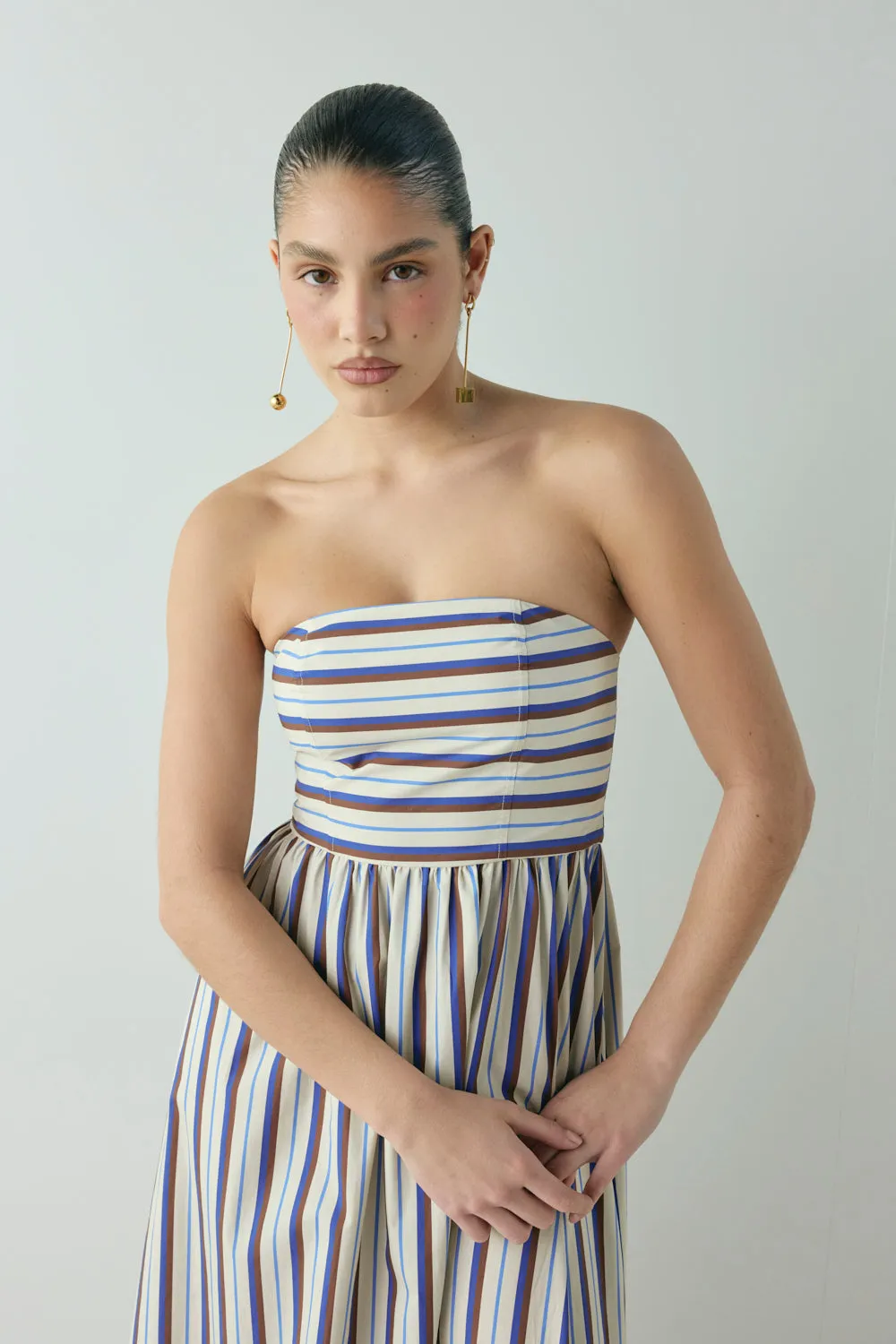 Sylvie Midi Dress Stripe sold by Verge Girl product image thumbnail 4