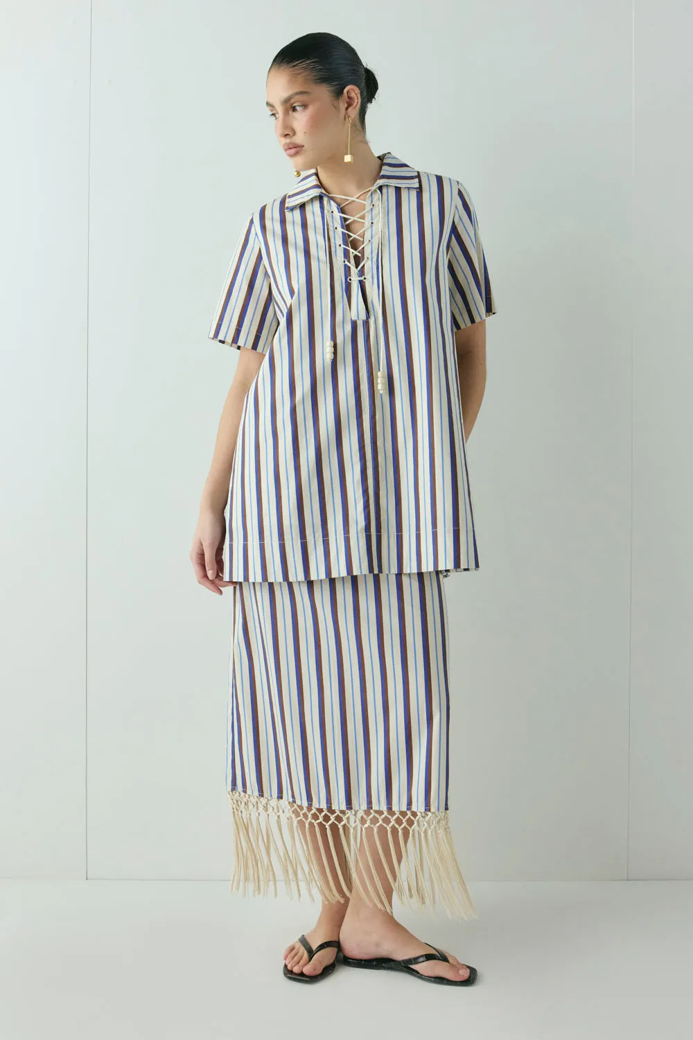 Zippora Mini Dress Stripe sold by Verge Girl product image thumbnail 5