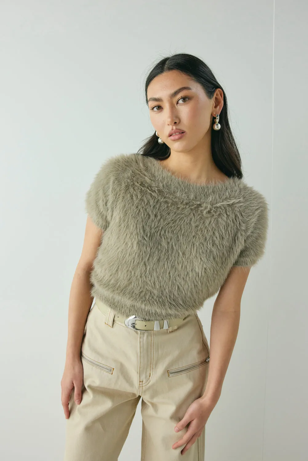 Nadine Knit Top Smoke sold by Verge Girl product image thumbnail 4