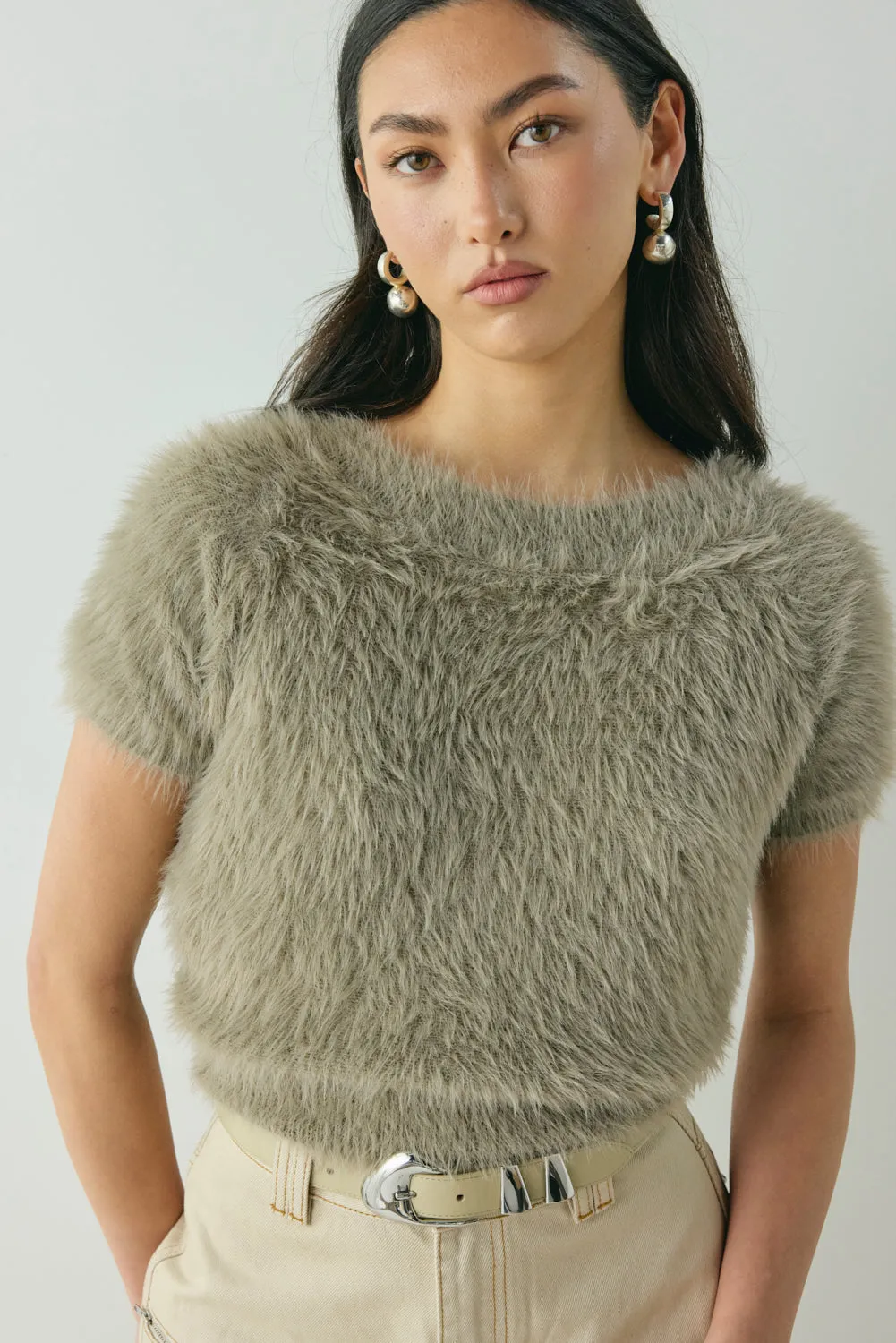 Nadine Knit Top Smoke sold by Verge Girl product image thumbnail 2