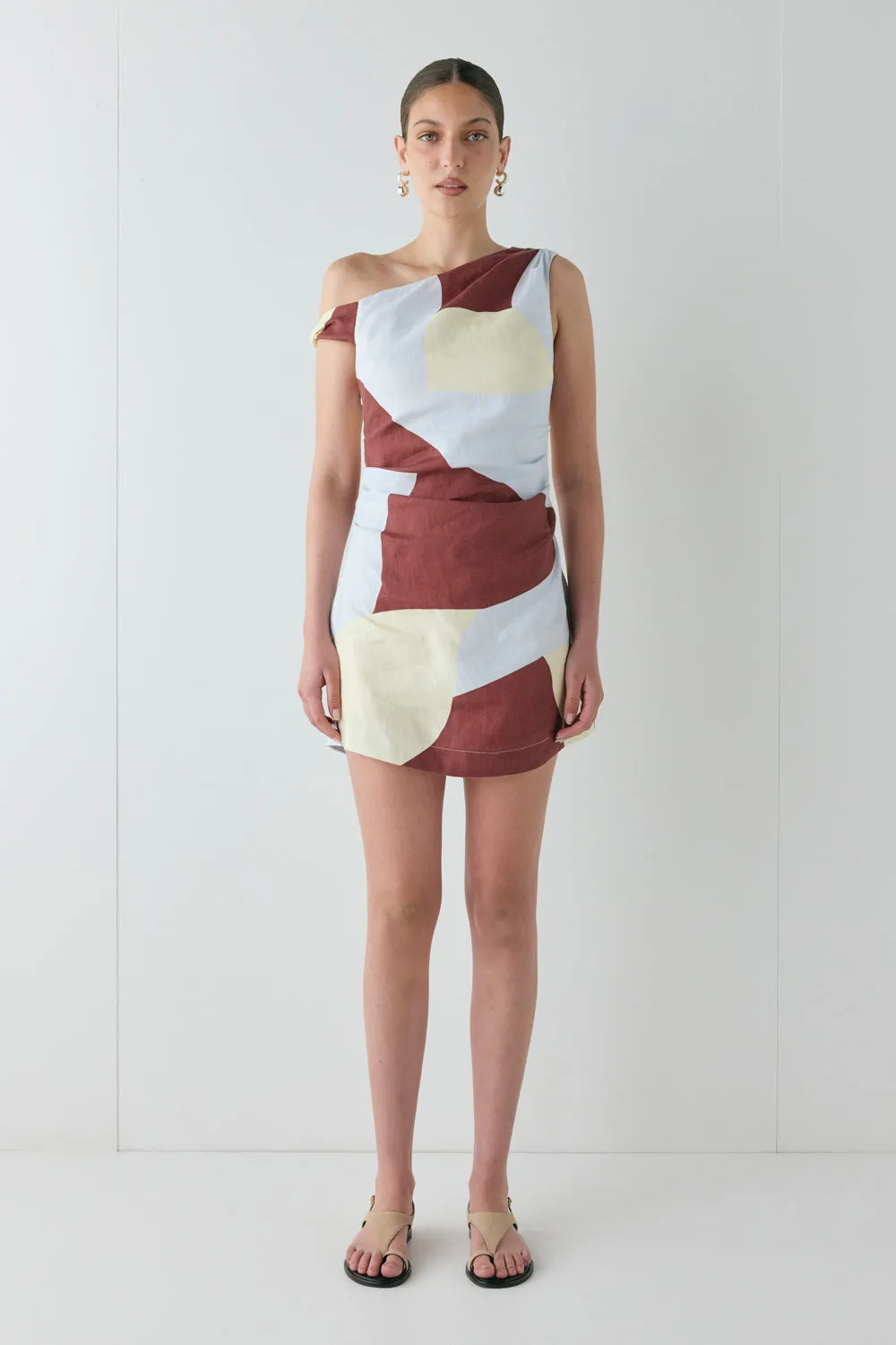 Milly Linen Mini Dress Muna sold by Verge Girl
