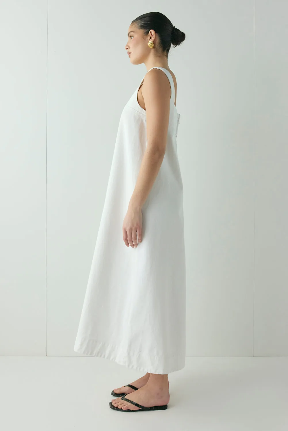 Amity Denim Midi Dress White sold by Verge Girl product image thumbnail 3