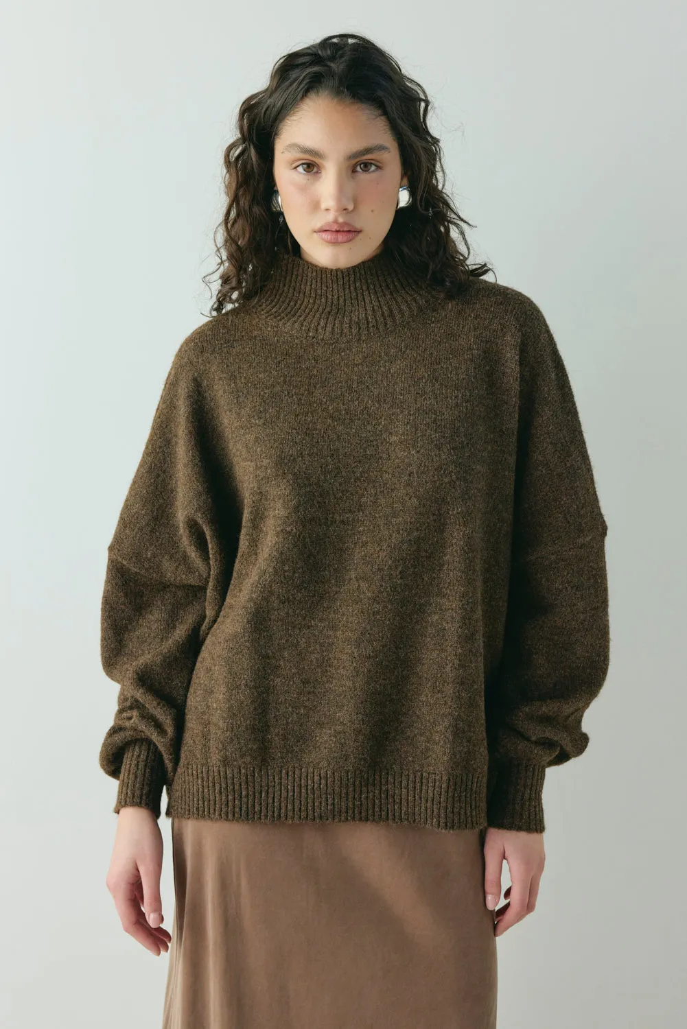 Yumi Knit Jumper Coffee sold by Verge Girl product image thumbnail 2