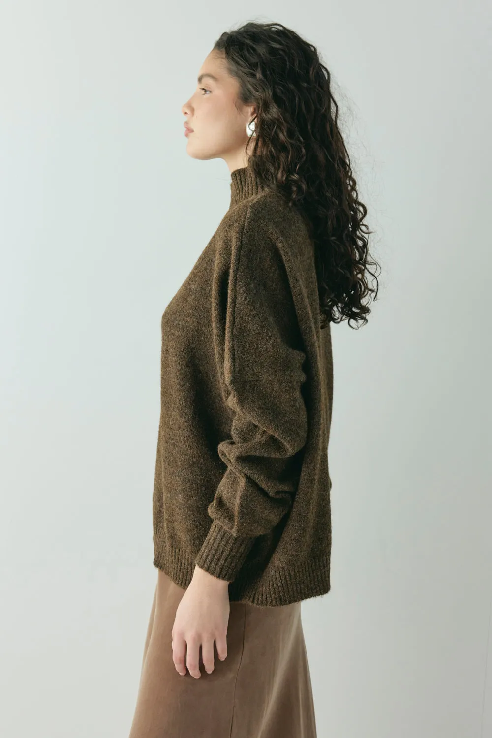 Yumi Knit Jumper Coffee sold by Verge Girl product image thumbnail 5