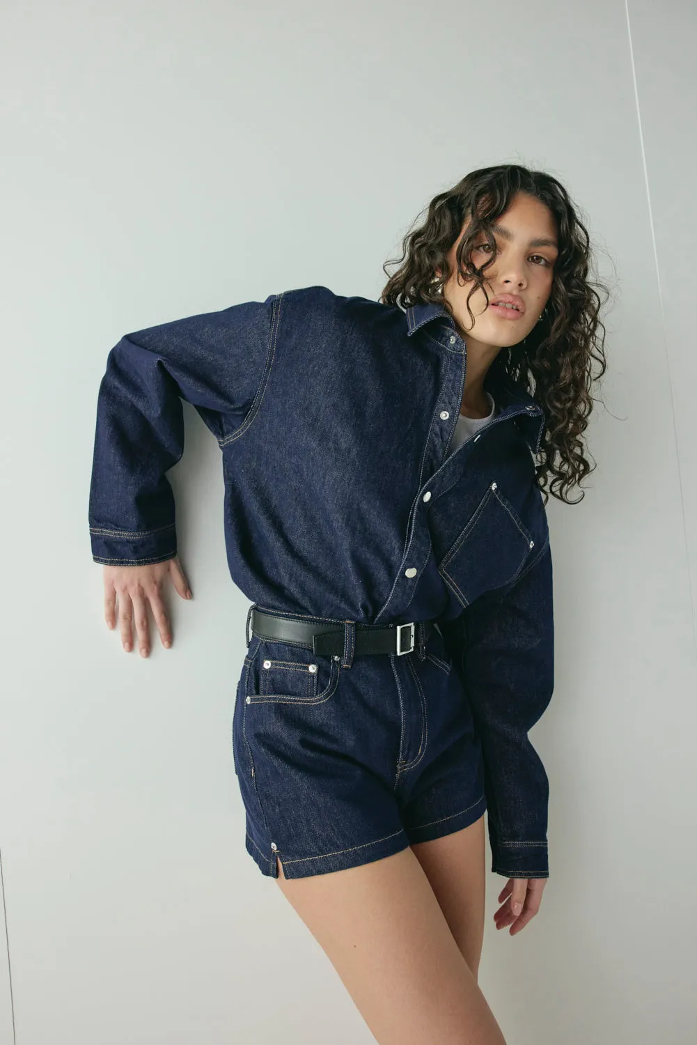 Jac Denim Utility Shirt Indigo sold by Verge Girl product image thumbnail 2