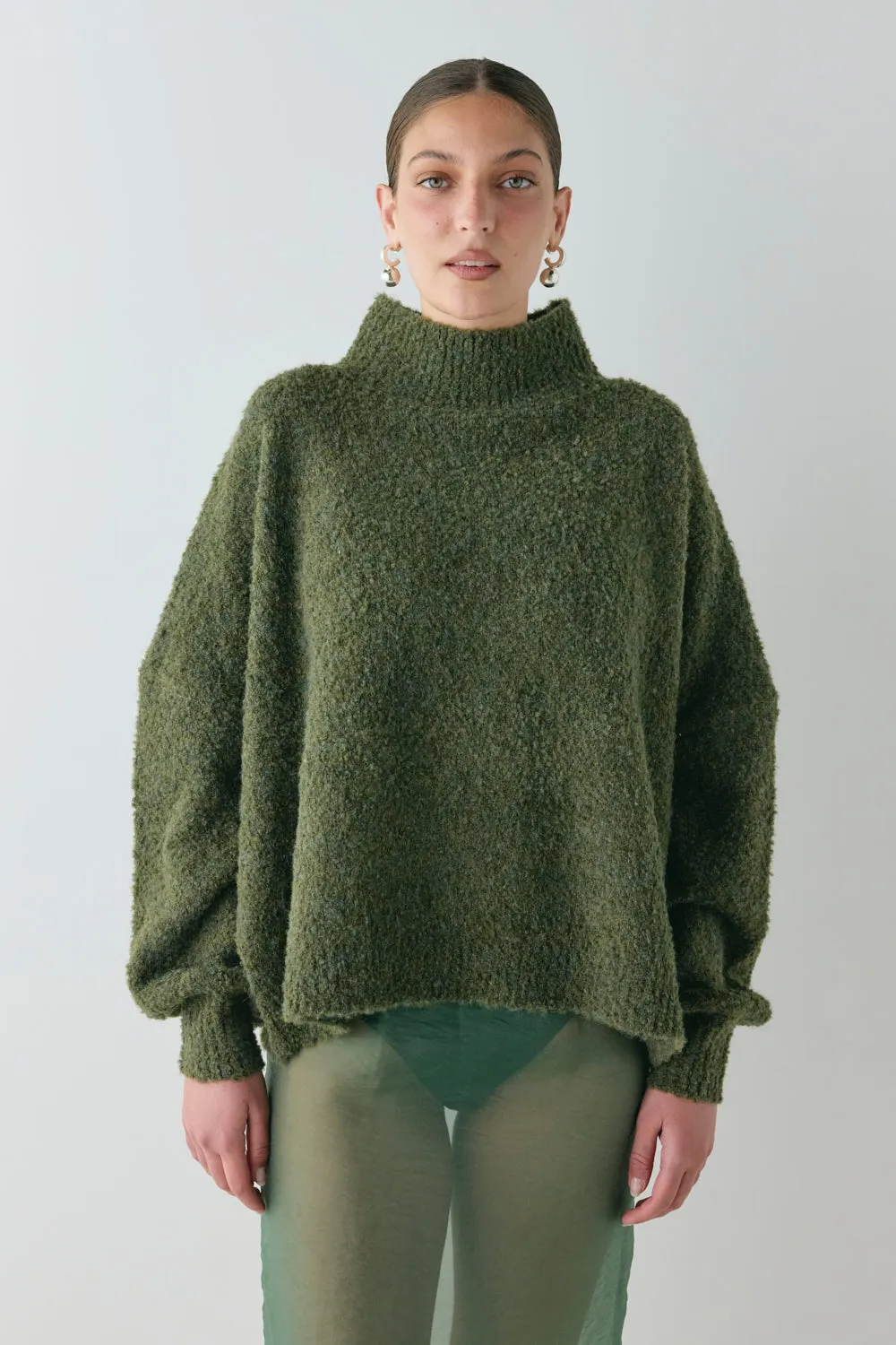Yumi Knit Jumper Khaki sold by Verge Girl product image thumbnail 5