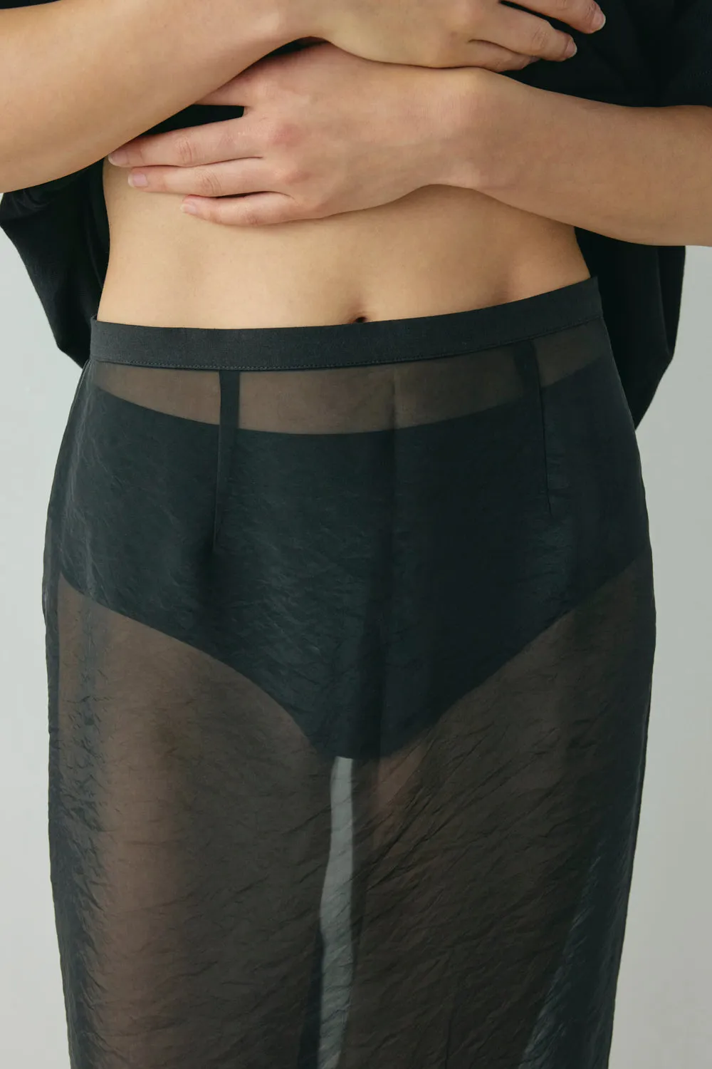 Devyn Sheer Midi Skirt Black sold by Verge Girl product image thumbnail 5