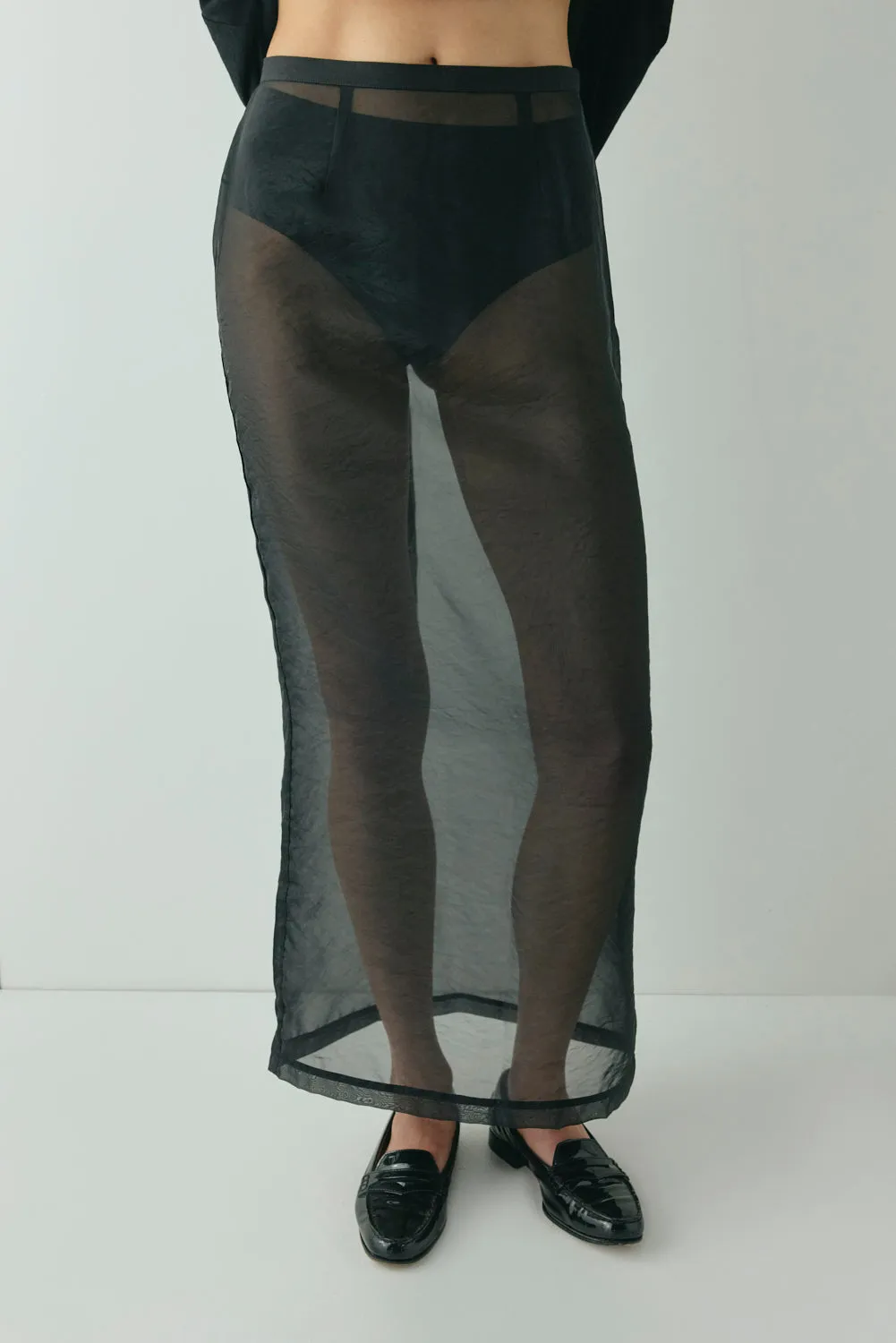 Devyn Sheer Midi Skirt Black sold by Verge Girl product image thumbnail 2