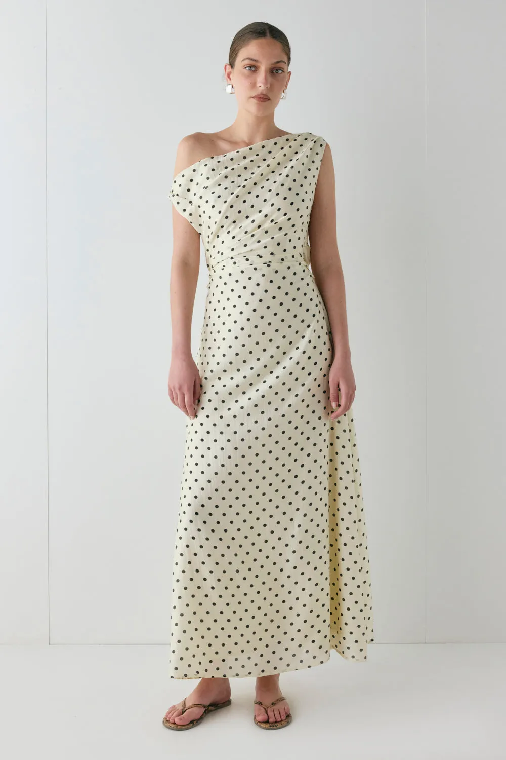 Yvonne Maxi Dress Polka Dot sold by Verge Girl
