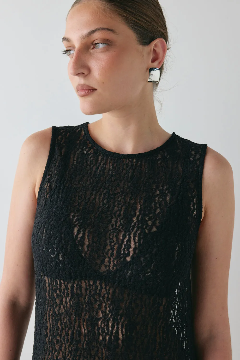 Estelle Lace Midi Dress Black sold by Verge Girl product image thumbnail 2