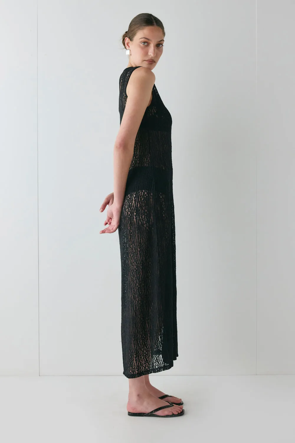 Estelle Lace Midi Dress Black sold by Verge Girl product image thumbnail 4