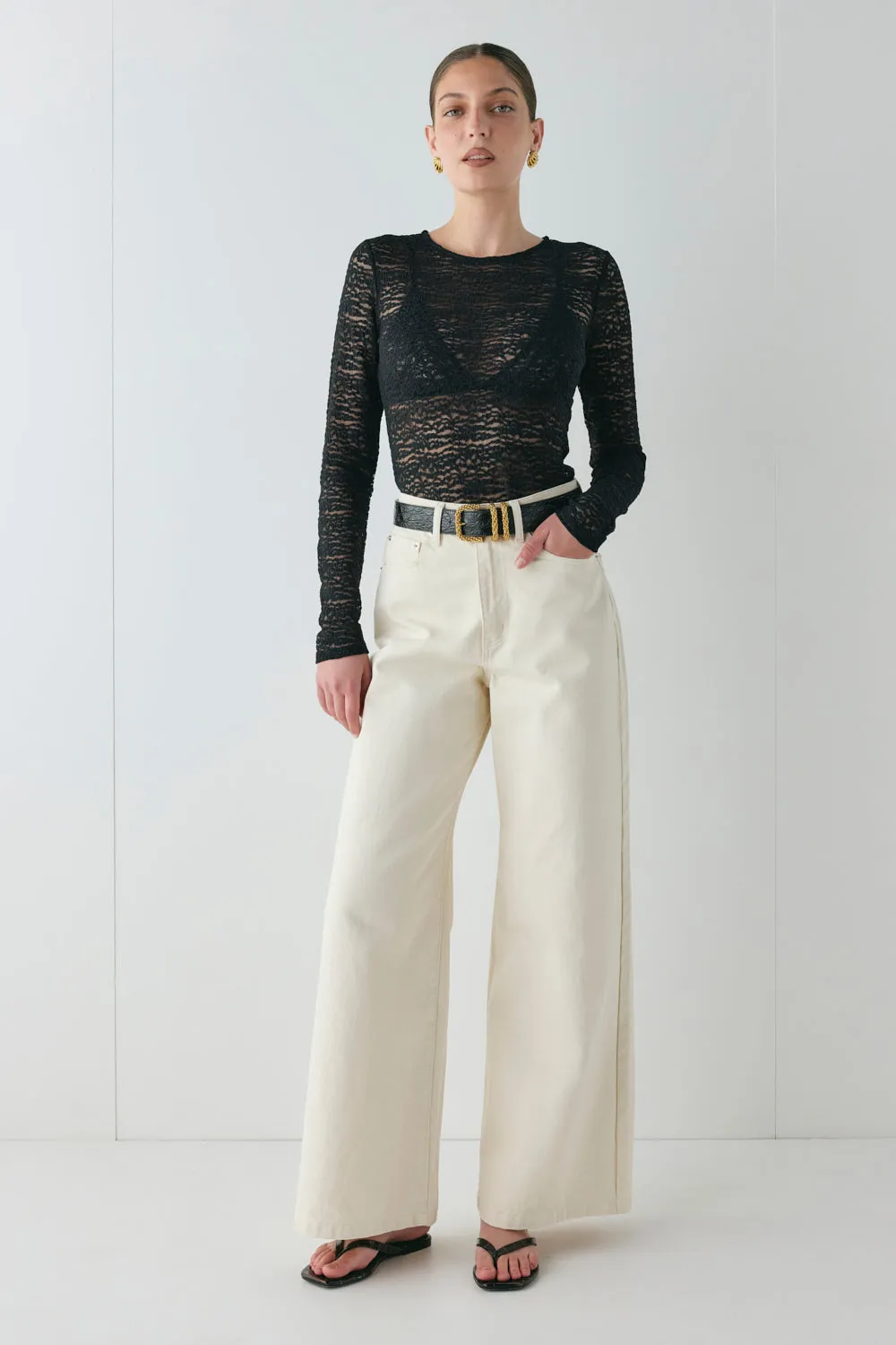 Faye Lace Top Black sold by Verge Girl product image thumbnail 4