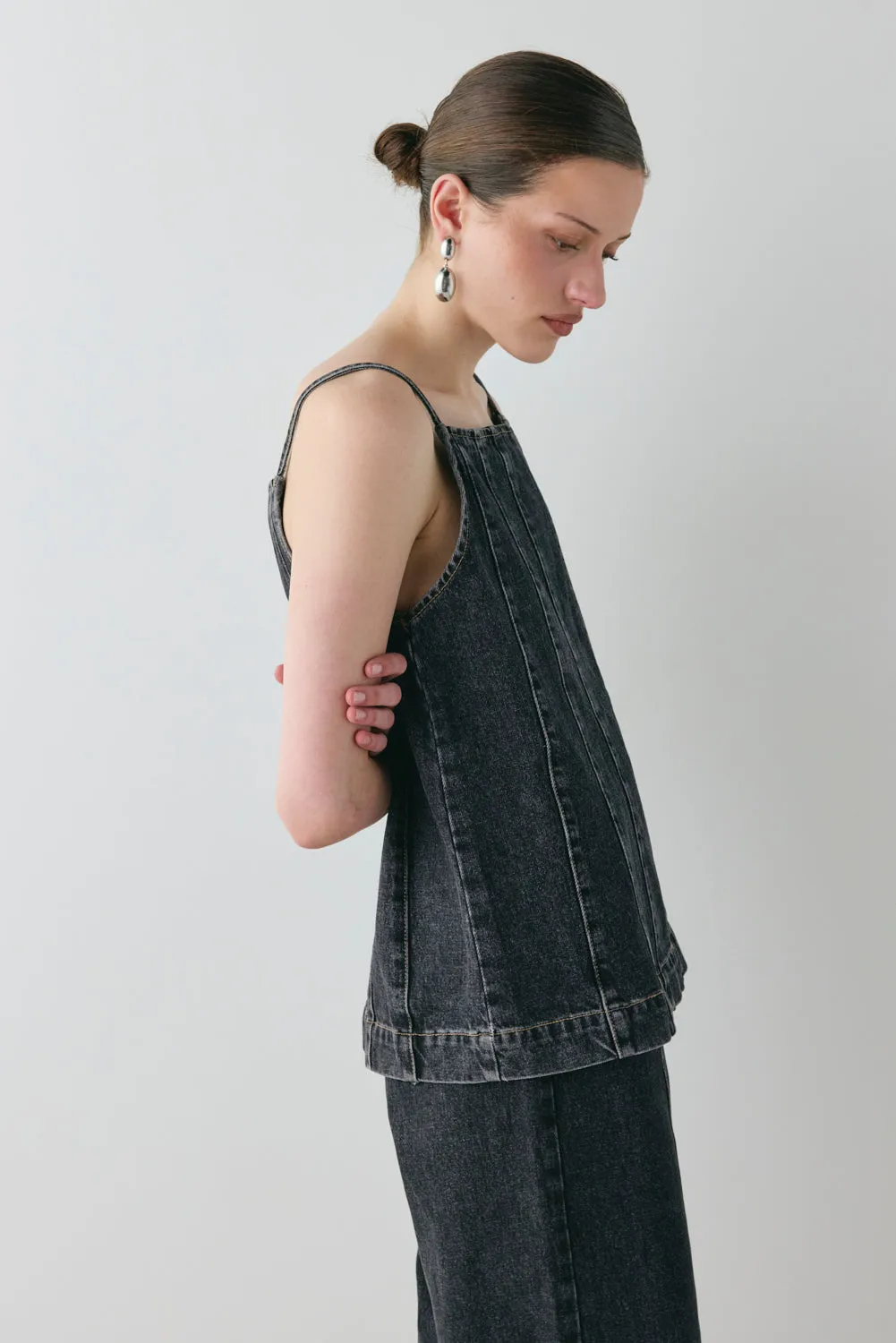 Sabina Denim Top Washed Black sold by Verge Girl product image thumbnail 4