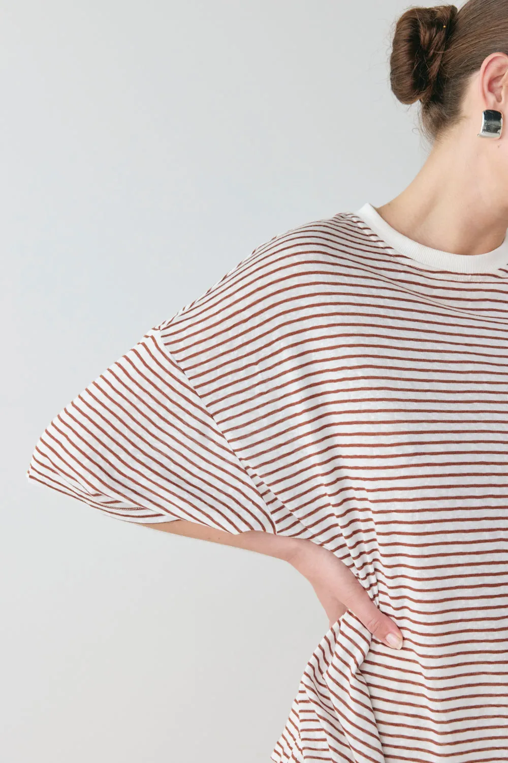 Willow Tee Brown Stripe sold by Verge Girl product image thumbnail 5