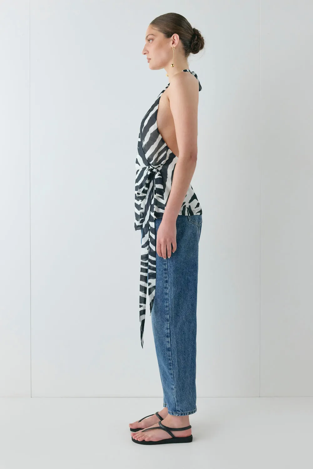 Prue Top Zebra sold by Verge Girl product image thumbnail 5