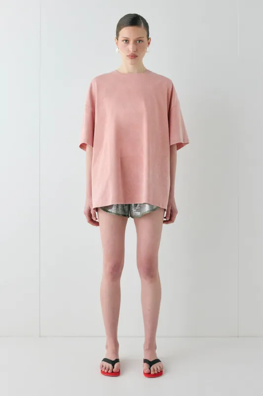 Willow Tee Chalk Pink sold by Verge Girl