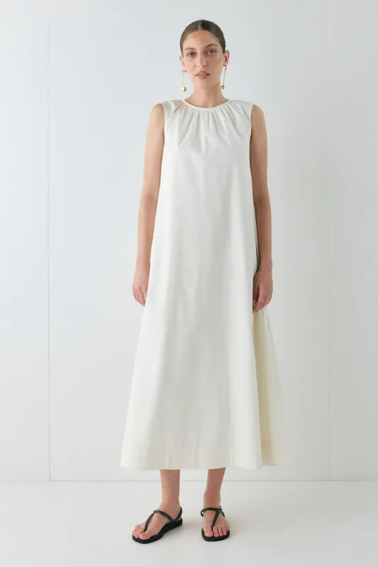 Ines Midi Dress Cream sold by Verge Girl