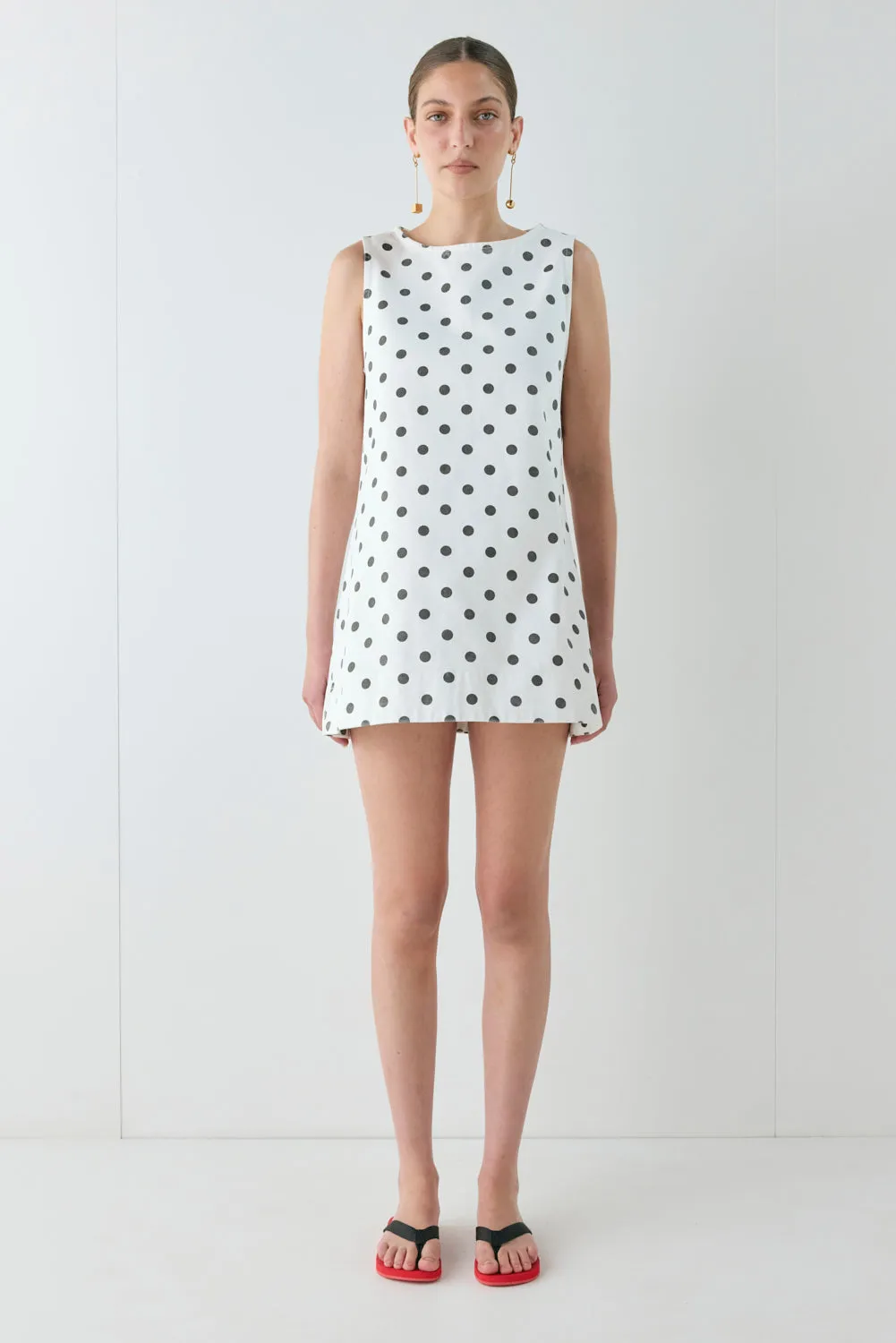Aftersun Denim Mini Dress Polka Dot sold by Verge Girl product image thumbnail 3