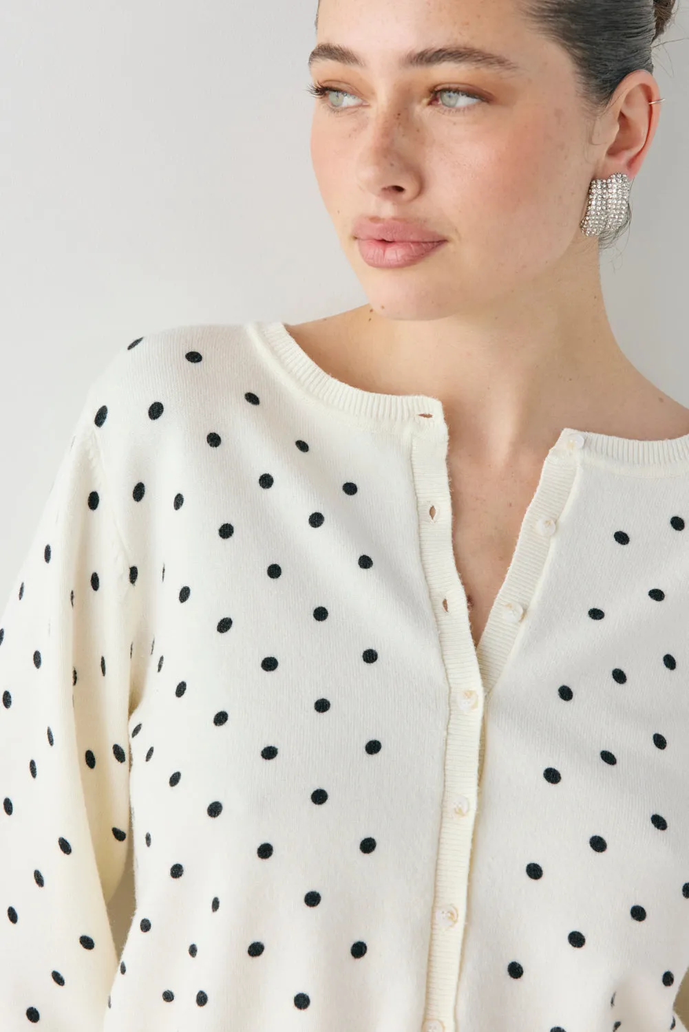 Ella Knit Cardigan Polka Dot sold by Verge Girl product image thumbnail 2
