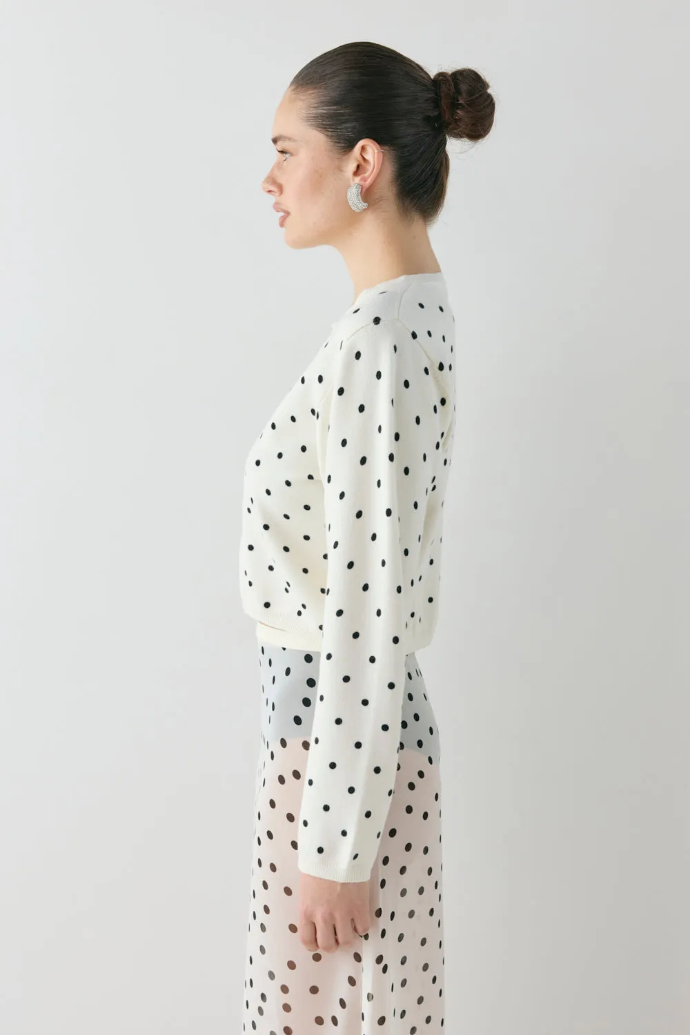 Ella Knit Cardigan Polka Dot sold by Verge Girl product image thumbnail 5