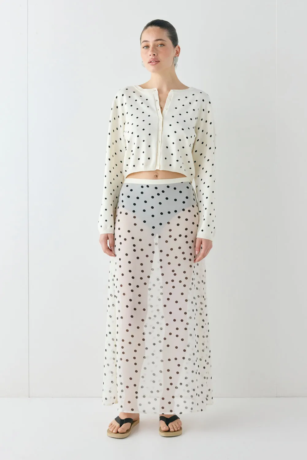 Ella Knit Cardigan Polka Dot sold by Verge Girl product image thumbnail 3