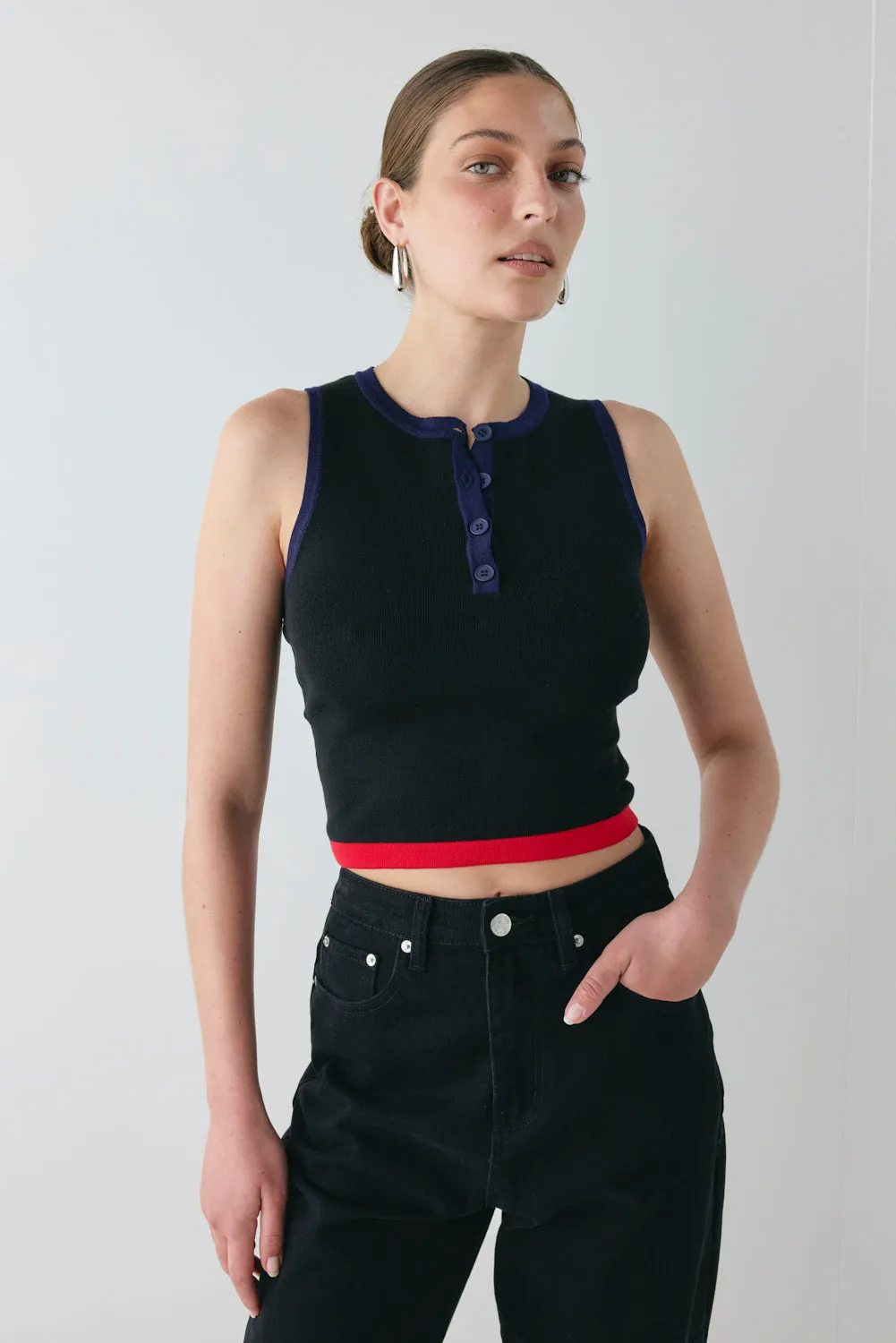 Brooklyn Knit Top Black sold by Verge Girl