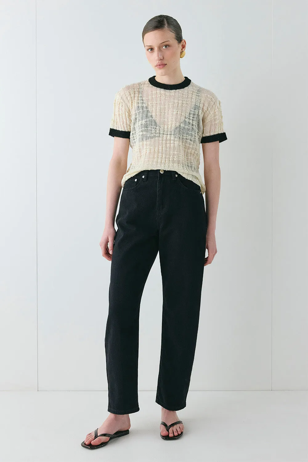 Elvi Knit Top Cream sold by Verge Girl product image thumbnail 3