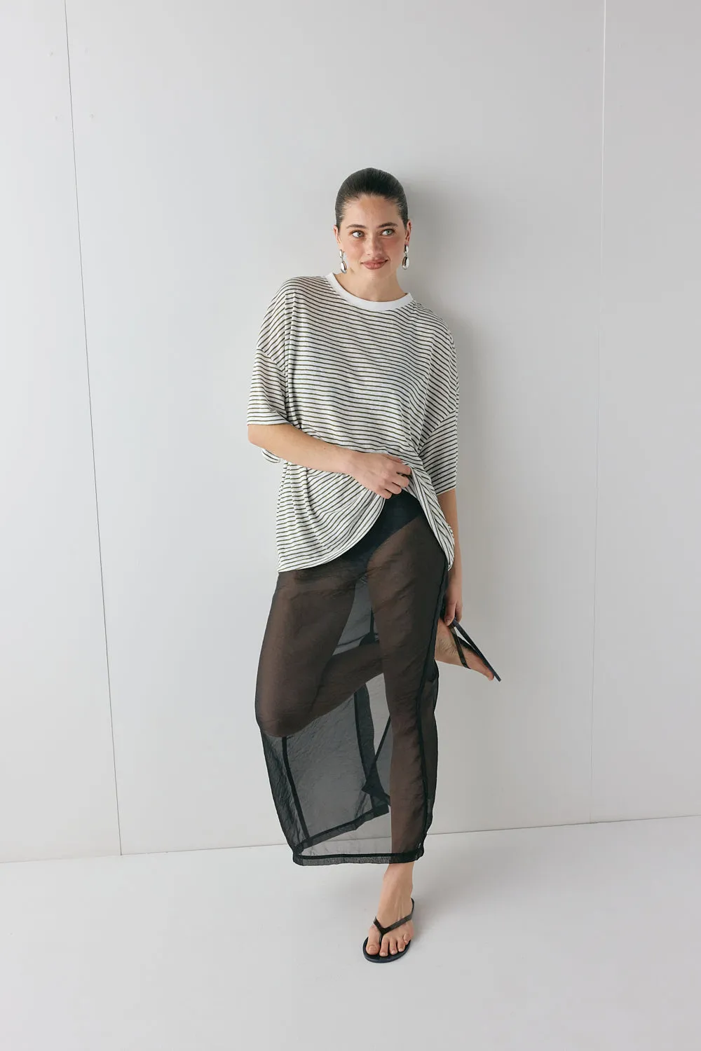 Willow Tee Khaki Stripe sold by Verge Girl product image thumbnail 3