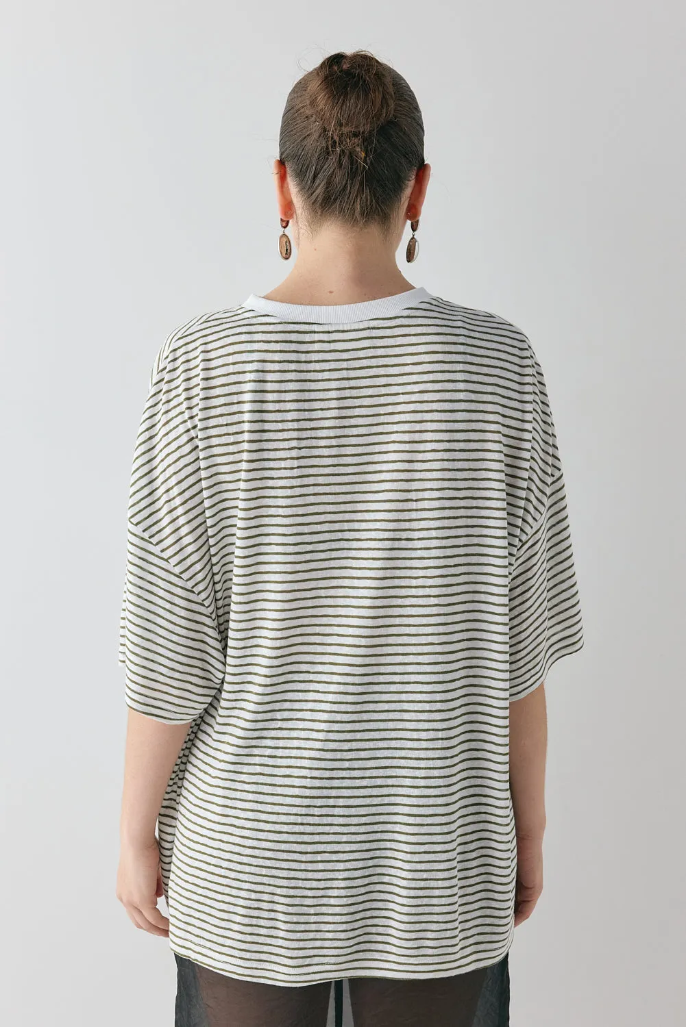 Willow Tee Khaki Stripe sold by Verge Girl product image thumbnail 5