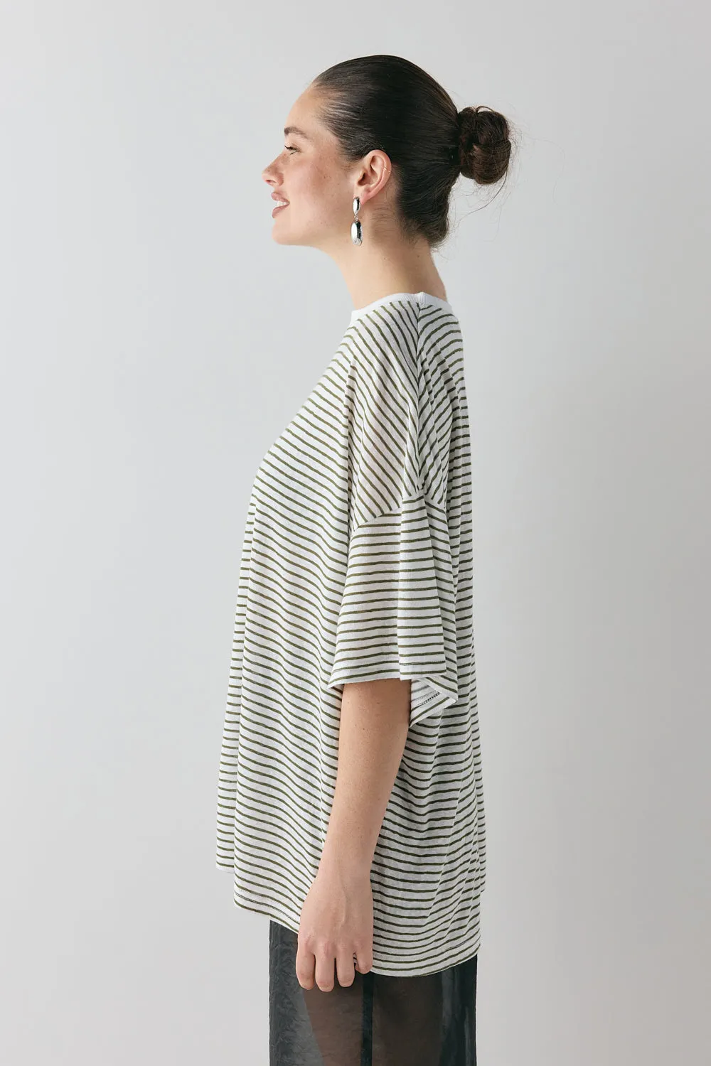 Willow Tee Khaki Stripe sold by Verge Girl product image thumbnail 4