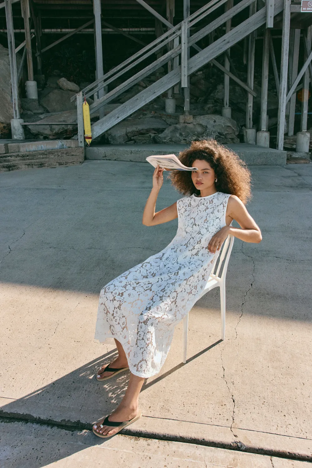 Maya Lace Midi Dress White sold by Verge Girl product image thumbnail 2