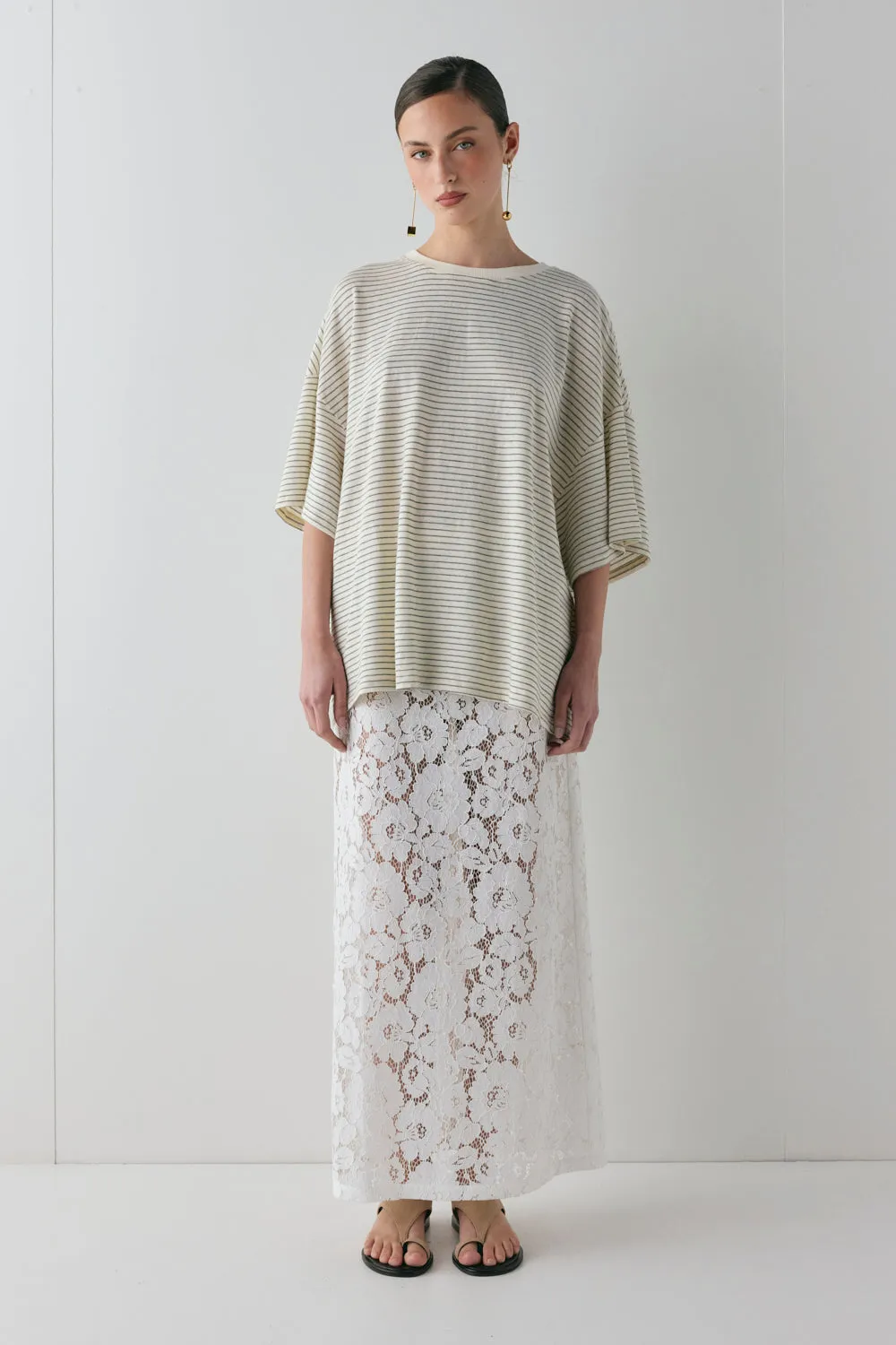 Devyn Lace Midi Skirt White sold by Verge Girl product image thumbnail 3