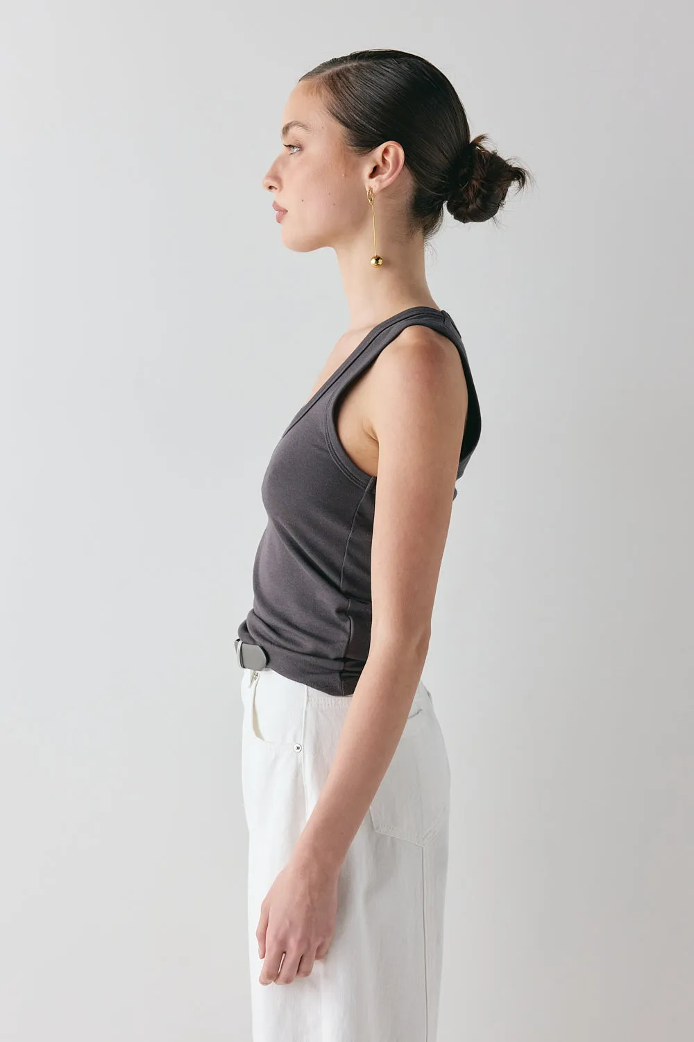 Cora Tank Charcoal sold by Verge Girl product image thumbnail 5