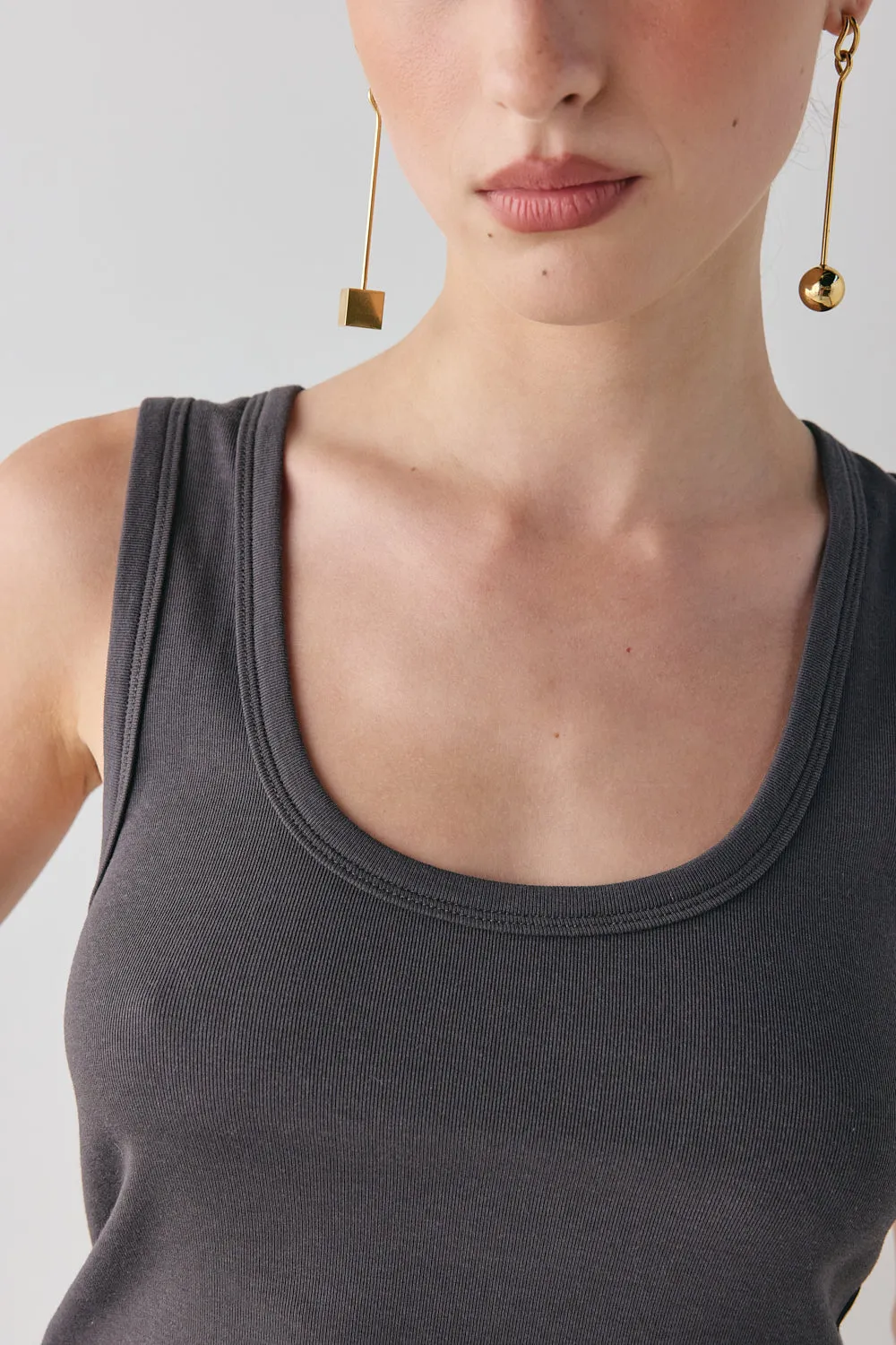 Cora Tank Charcoal sold by Verge Girl product image thumbnail 3