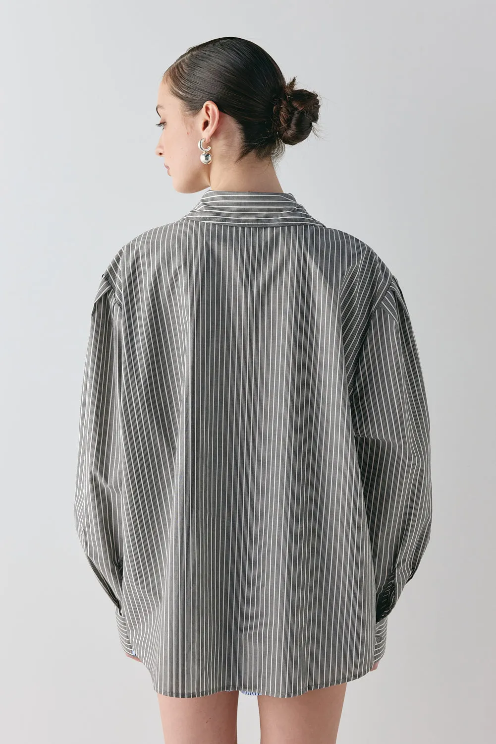 Tully Shirt Charcoal Stripe sold by Verge Girl product image thumbnail 5