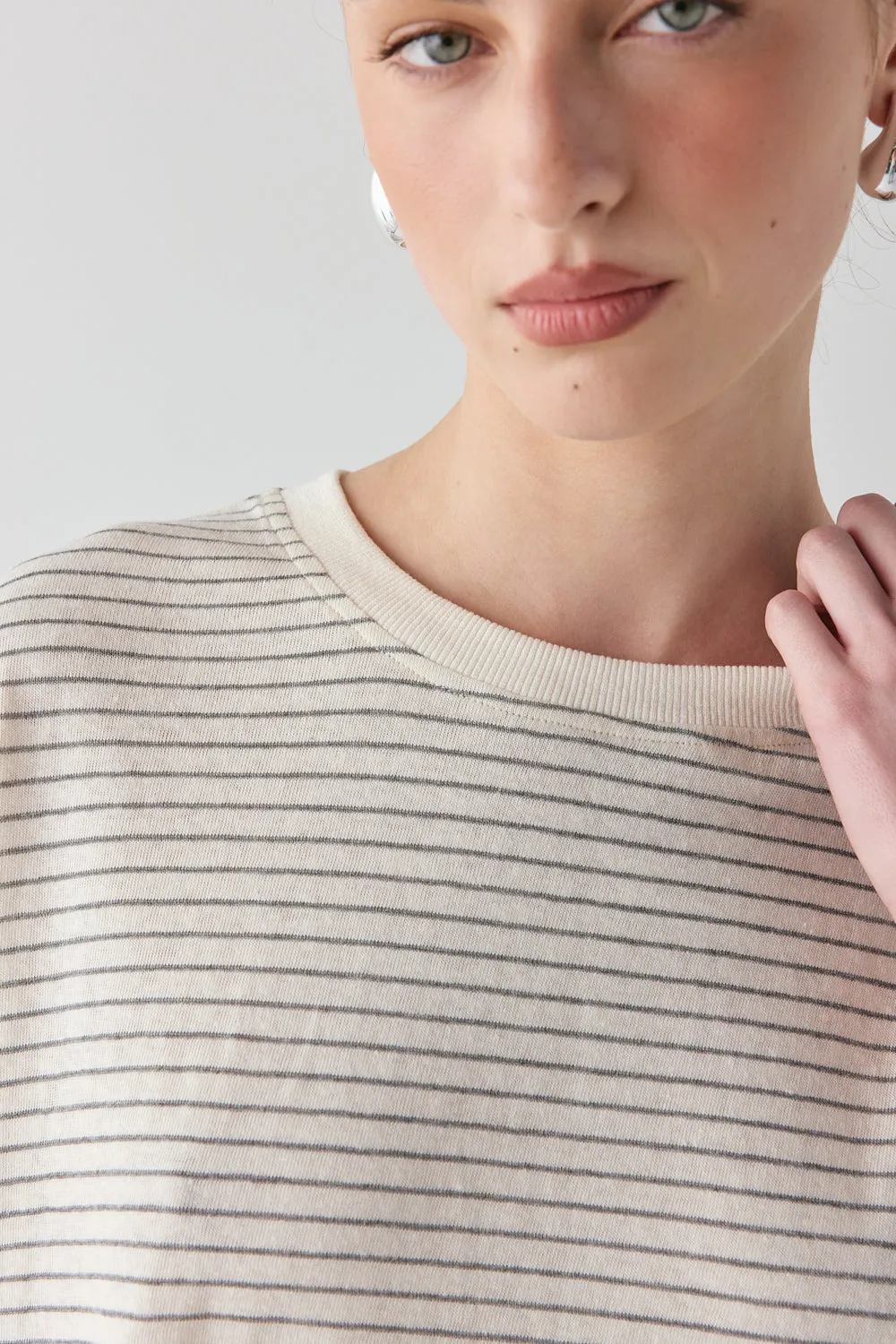 Willow Tee Grey Stripe sold by Verge Girl product image thumbnail 5