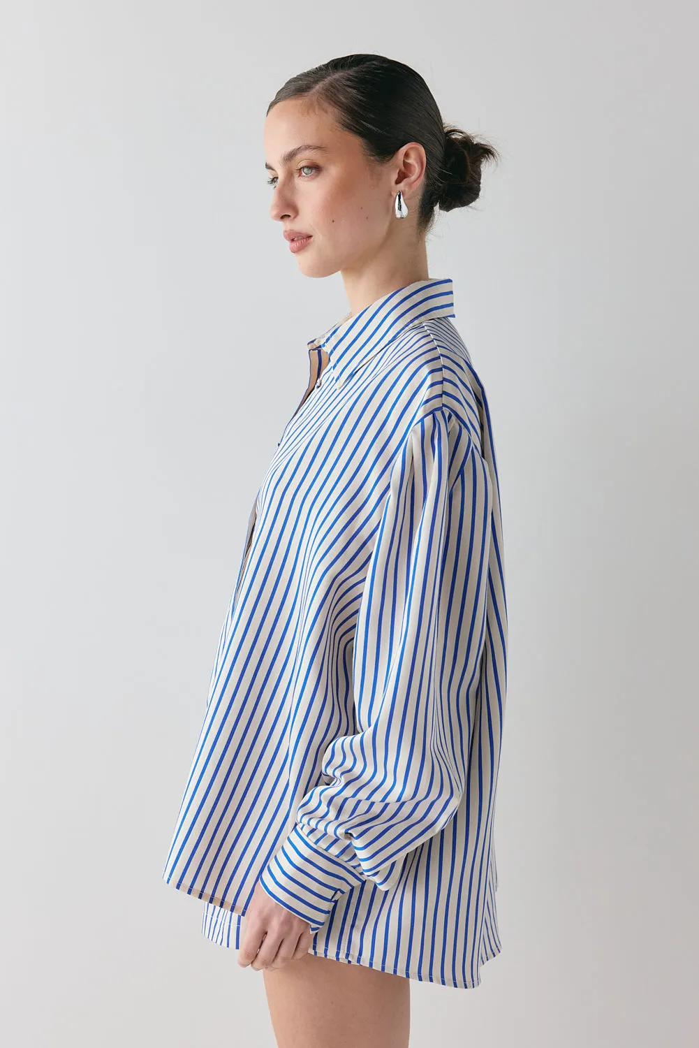 Tully Shirt Cobalt Stripe sold by Verge Girl product image thumbnail 4