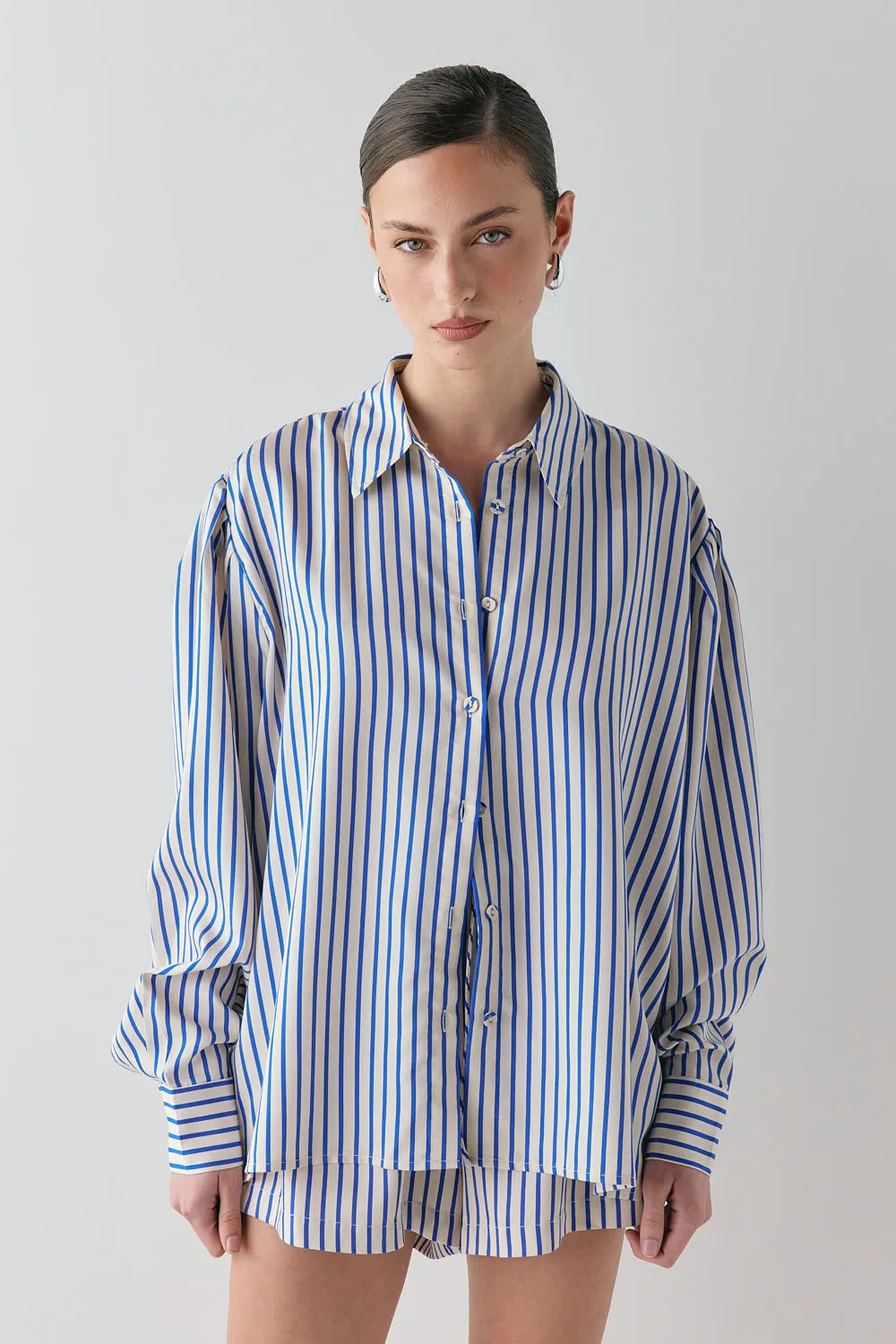 Tully Shirt Cobalt Stripe sold by Verge Girl product image thumbnail 2