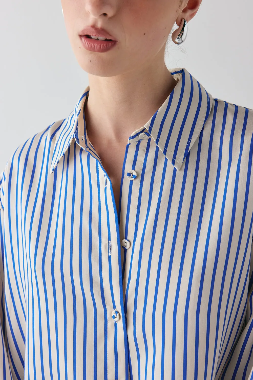 Tully Shirt Cobalt Stripe sold by Verge Girl product image thumbnail 3