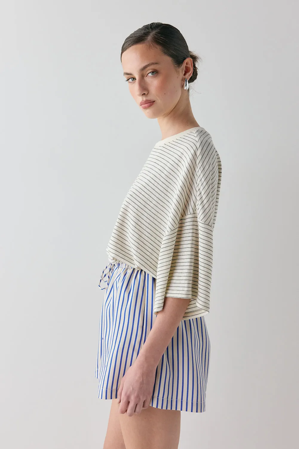 Annika Shorts Cobalt Stripe sold by Verge Girl product image thumbnail 5