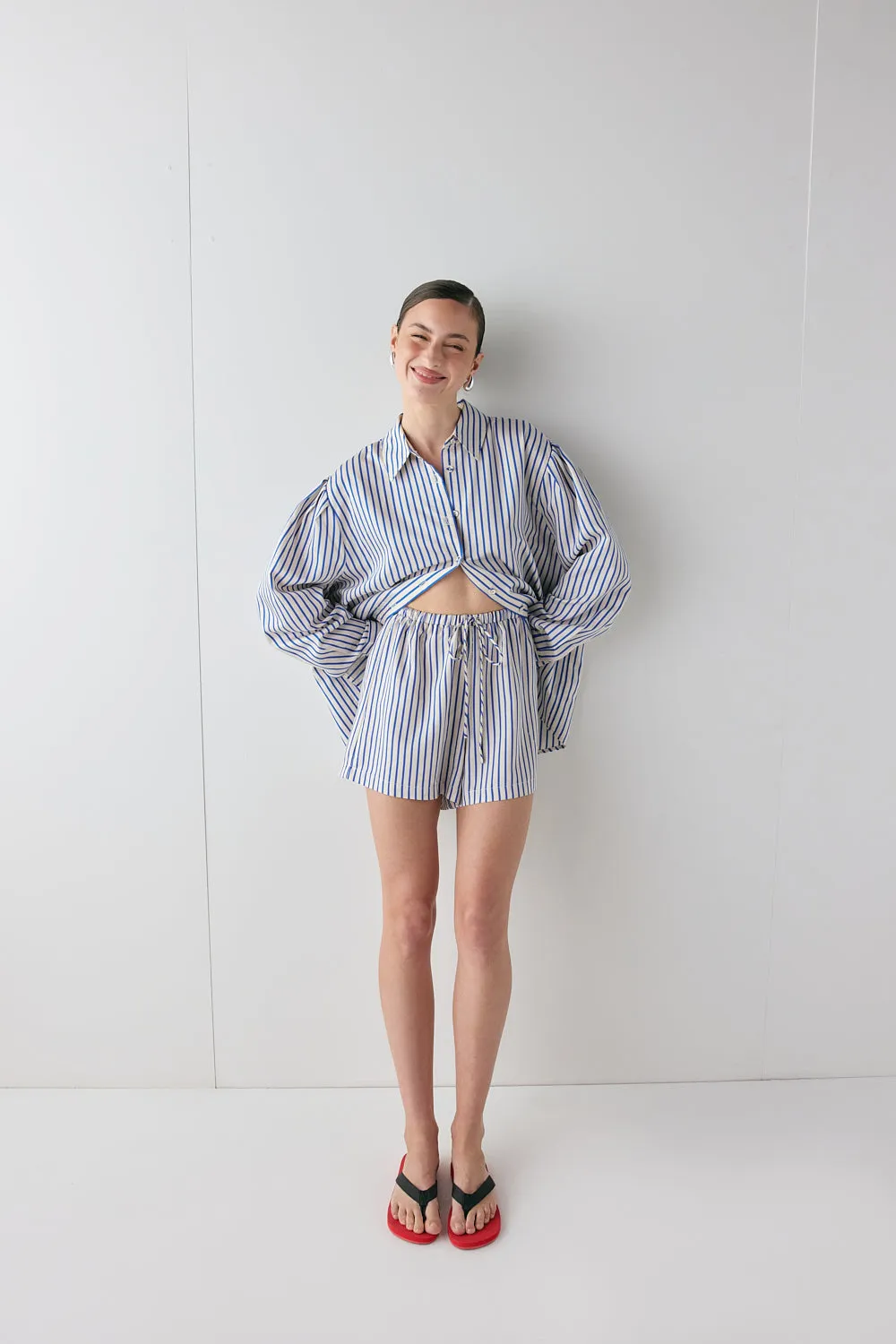 Annika Shorts Cobalt Stripe sold by Verge Girl product image thumbnail 2