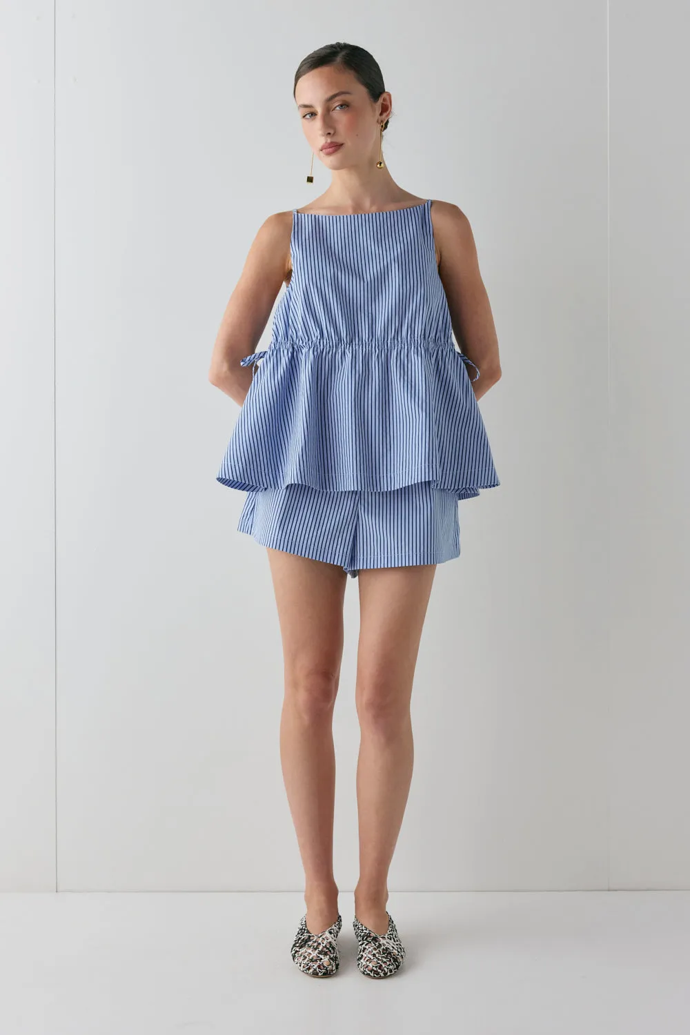 Annika Shorts Blue Stripe sold by Verge Girl product image thumbnail 2