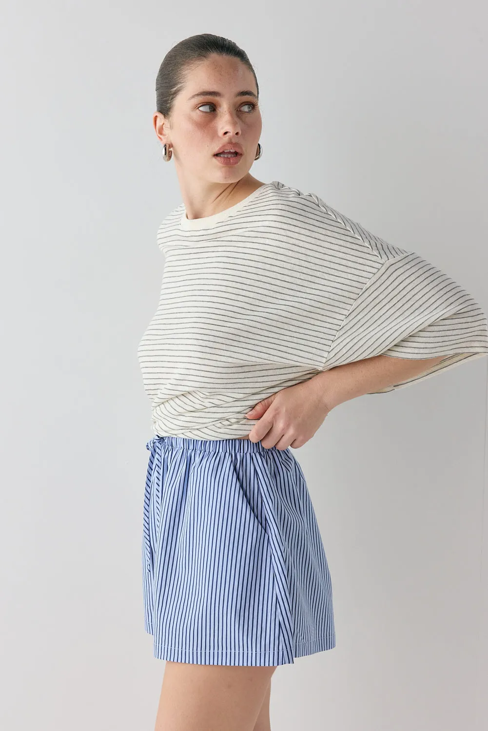 Annika Shorts Blue Stripe sold by Verge Girl product image thumbnail 4